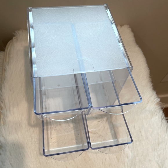 Clear desktop organizer with 4 drawers. EUC. - Picture 2 of 6
